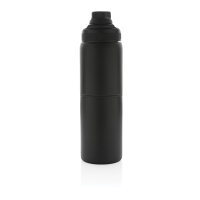 Swiss Peak  2-in-1 Stainless Steel Flasche mit Griff schwarz