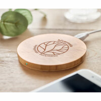 Caricatore wireless in bamboo