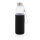 Glasflasche mit Neopren-Sleeve schwarz