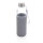 Glasflasche mit Neopren-Sleeve grau