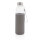 Glasflasche mit Neopren-Sleeve grau