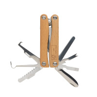 Garten-Multitool aus Holz braun