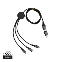 Terra 120cm 6-in-1-Kabel aus RCS recyceltem Aluminium grau