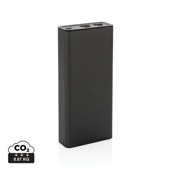 Terra 20.000mAh 20W Powerbank aus RCS recyceltem Aluminium grau