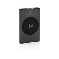 Powerbank wireless 5W da 5000 mAh in alluminio RCS Terra grigio