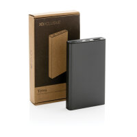 Terra 5.000 mAhPowerbank aus RCS recyceltem Aluminium grau