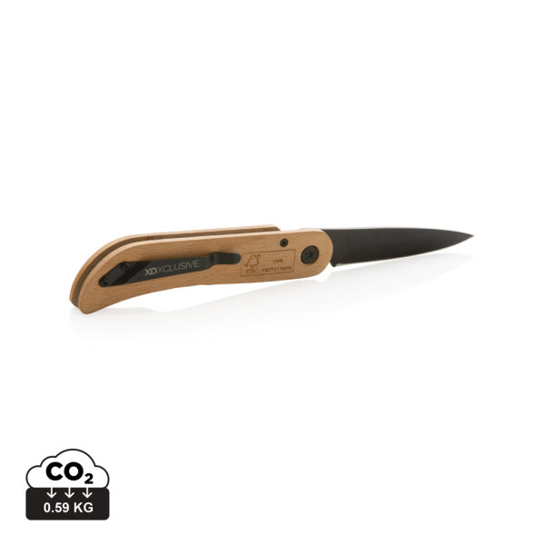 Lussuso coltello in legno Nemus marrone