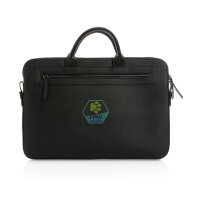 Swiss Peak 14 Laptoptasche aus GRS recyceltem PU schwarz