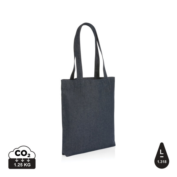 Impact AWARE™ Tragetasche aus recyceltem Denim blau