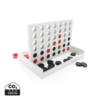 Connect Four Holzspiel weiß