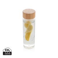 Aromaflasche mit Bambusdeckel transparent