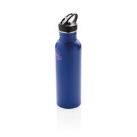 Deluxe Sportflasche aus Edelstahl blau