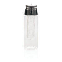 Verschließbare Aromaflasche transparent, grau