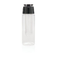 Verschließbare Aromaflasche transparent, grau