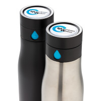 Aqua Auslaufsichere Hydration Flasche schwarz, blau
