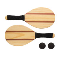 Frescobol Tennis-Set aus Holz braun