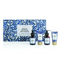 Deluxe-Geschenkbox - Relax Refresh Recharge blau, grau