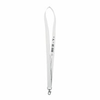 Lanyard in carta, con gancio Bianco