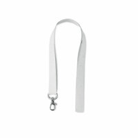 Lanyard in carta, con gancio Bianco