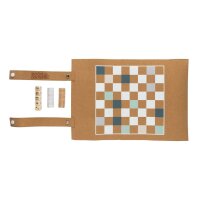 Set gioco pieghevole in sughero dama e backgammon Britton marrone