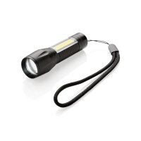 Torcia LED 3W con COB nero