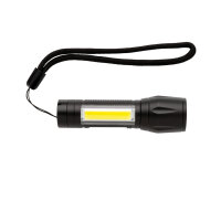 Torcia LED 3W con COB nero