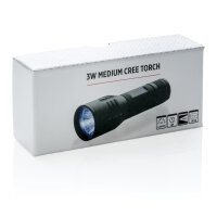 Torcia CREE media da 3W nero