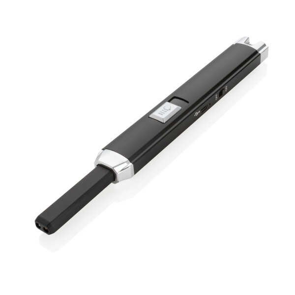 Accendino USB nero, grigio