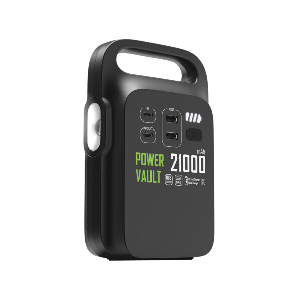 Stazione di ricarica 21000mAh Power Vault in rPlastica RCS nero