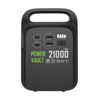 Stazione di ricarica 21000mAh Power Vault in rPlastica RCS nero