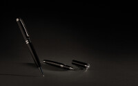 Set di penne executive Swiss Peak nero, color argento