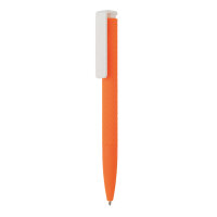 X7 Stift mit Smooth-Touch orange, weiß