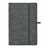 Notebook A5 feltro RPET Grigio Pietra