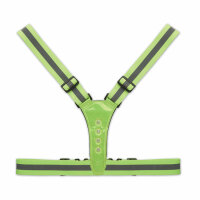 Cintura riflettente con LED Verde Neon