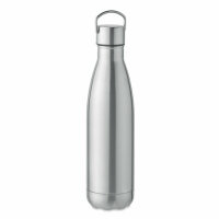 Doppelwandige Flasche 500 ml Mattsilber