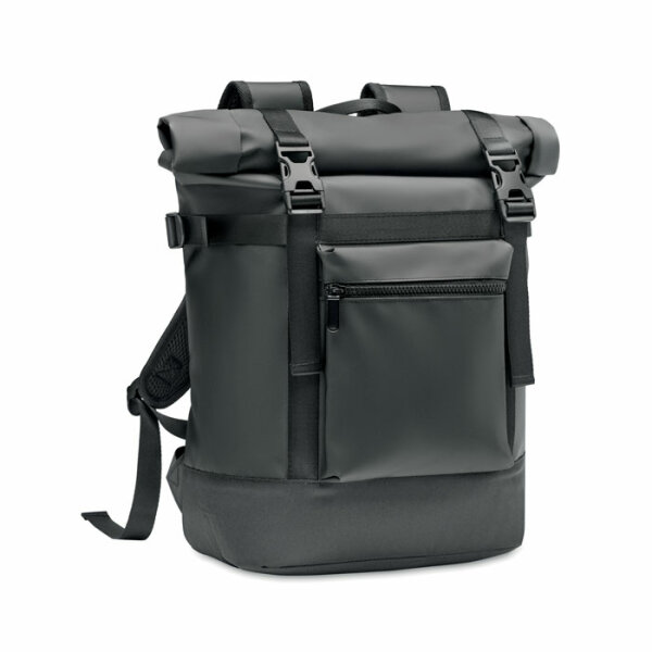 Rolltop-Rucksack 50C-Plane Schwarz