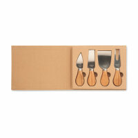 Set di 4 coltelli da formaggio Legno