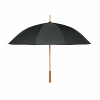 Ombrello da 23,5"" in RPET/bambù Nero