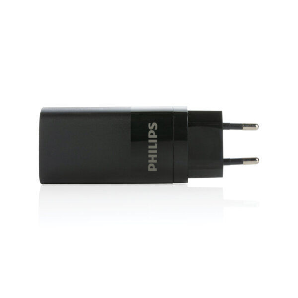 Philips 65W Ultra-Schnell-PD 3-Port-USB-Wandladegerät schwarz