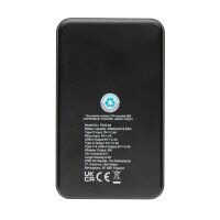 Powerbank wireless 5W da 5.000 mAh in plastica riciclata RCS