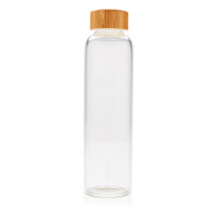 Bottiglia in vetro borosilicato con fascia in PU 550ml