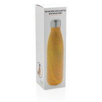 Bottiglia termica con texture wood 500ml