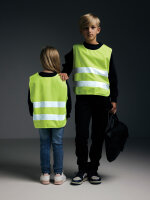 Gilet di sicurezza in PET riciclato GRS 3-6 anni giallo