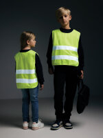 Gilet di sicurezza in PET riciclato GRS 7-12 anni giallo