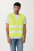 Gilet di sicurezza in PET riciclato GRS giallo