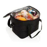 Borsa frigo deluxe Pedro AWARE™ RPET con pannello solare 5W nero