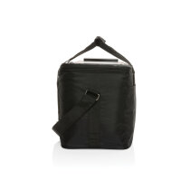 Borsa frigo deluxe Pedro AWARE™ RPET con pannello solare 5W nero