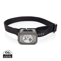 Gear X Hochleistungs-Kopflampe aus RCS rPlastik schwarz, grau