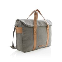 Canvas Laptop-Tasche, PVC-frei grau