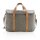 Borsa porta PC in canvas senza PVC grigio